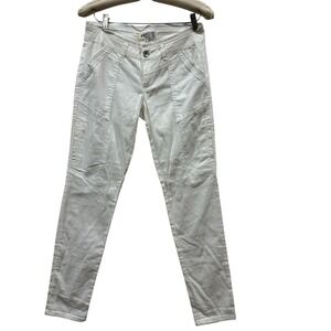 Jolt Womens White Cargo Pants Size 5 Cotton Spandex Blend Utility‎ Pockets